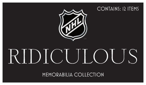 NHL - RIDICULOUS Memorabilia Collection - 12 items per box - Hockey + COA